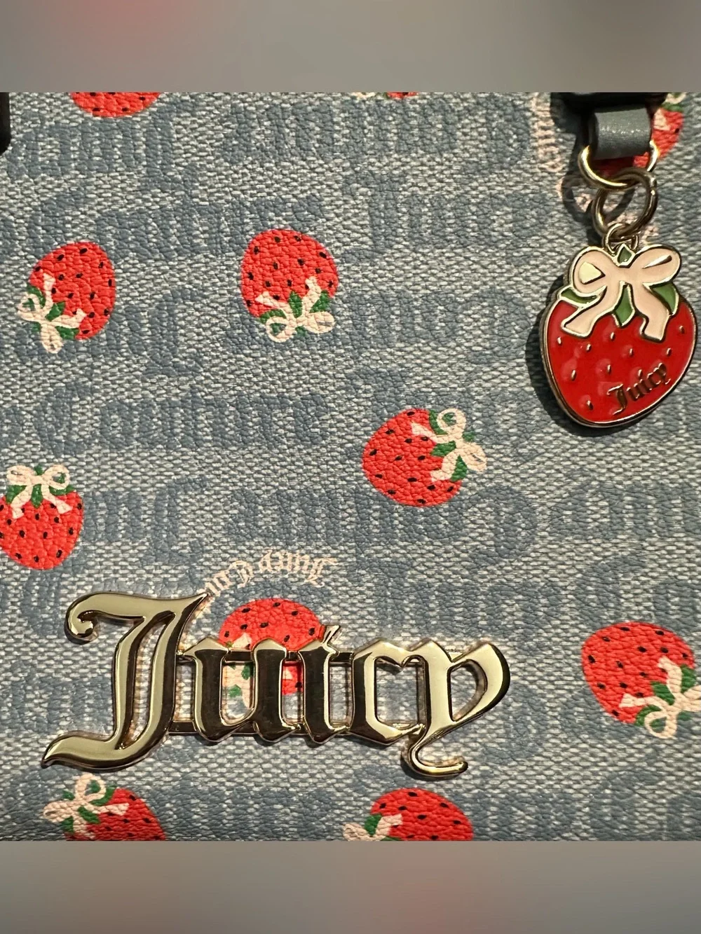 Juicy Couture Berry Sweet Mini Crossbody Bag with matching Card Case
